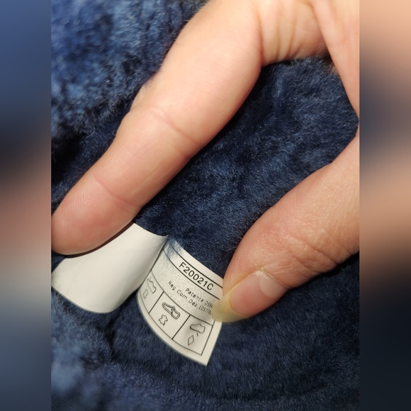 UGG Navy Suede Boots with Tan Sole - Picture 7 of 7